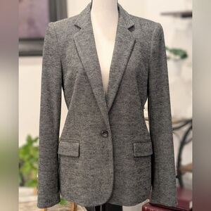 Theory Dark Grey Wool Blend Blazer